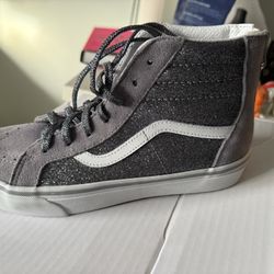 New Vans Size 7 Junior Back Zipper High Top 