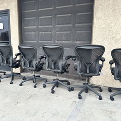 Aeron Chairs In Great Condition, Full Options
