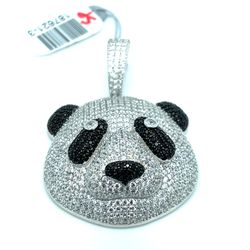 925 Silver CZ Panda Pendant 13.60g187621/3
