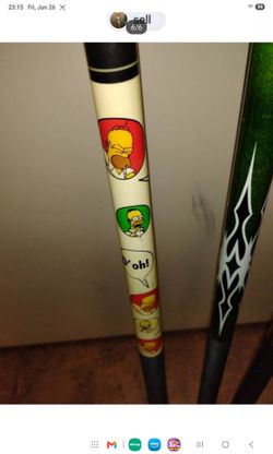 Vintage simpsons pool cue