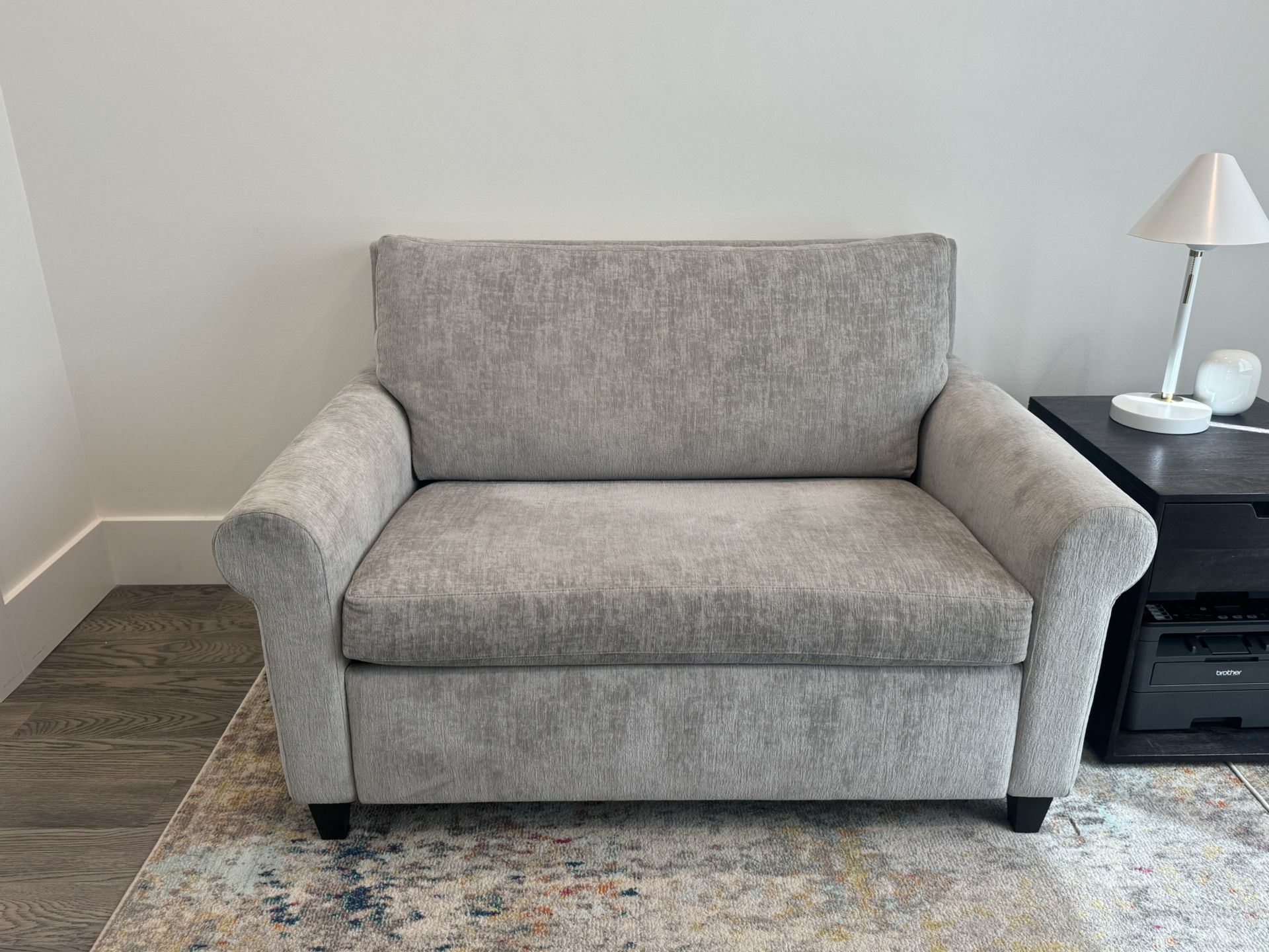 Mansfield Twin Roll Arm Sleeper Sofa (Crate & Barrel)
