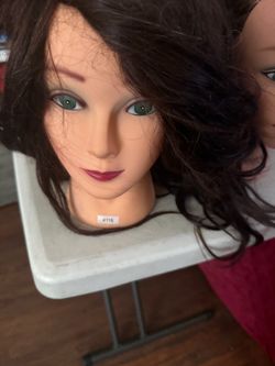 Cosmetology Mannequin Head with Dark Hair
