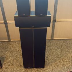 5 Piece Polk Audio Surround Sound Speaker System 