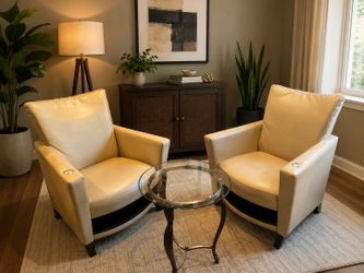 Leather chairs