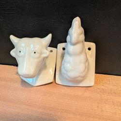 Vintage Ceramic Animal Coat Hooks 
