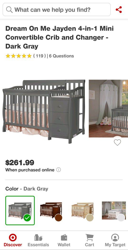 Dream ON Me 4 In 1 Convertible Crib