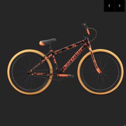 SE Blocks Flyer 26-inch BMX Freestyle Bike-Orange Camo