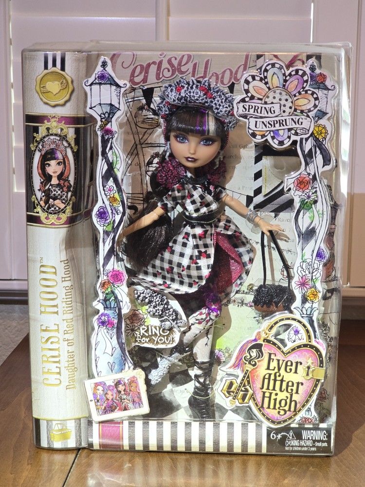 Ever After High Spring Unsprung Cerise Hood Doll (NIB)