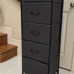 Fabric Dresser, 5-Drawer Tall Dresser for Bedroom
