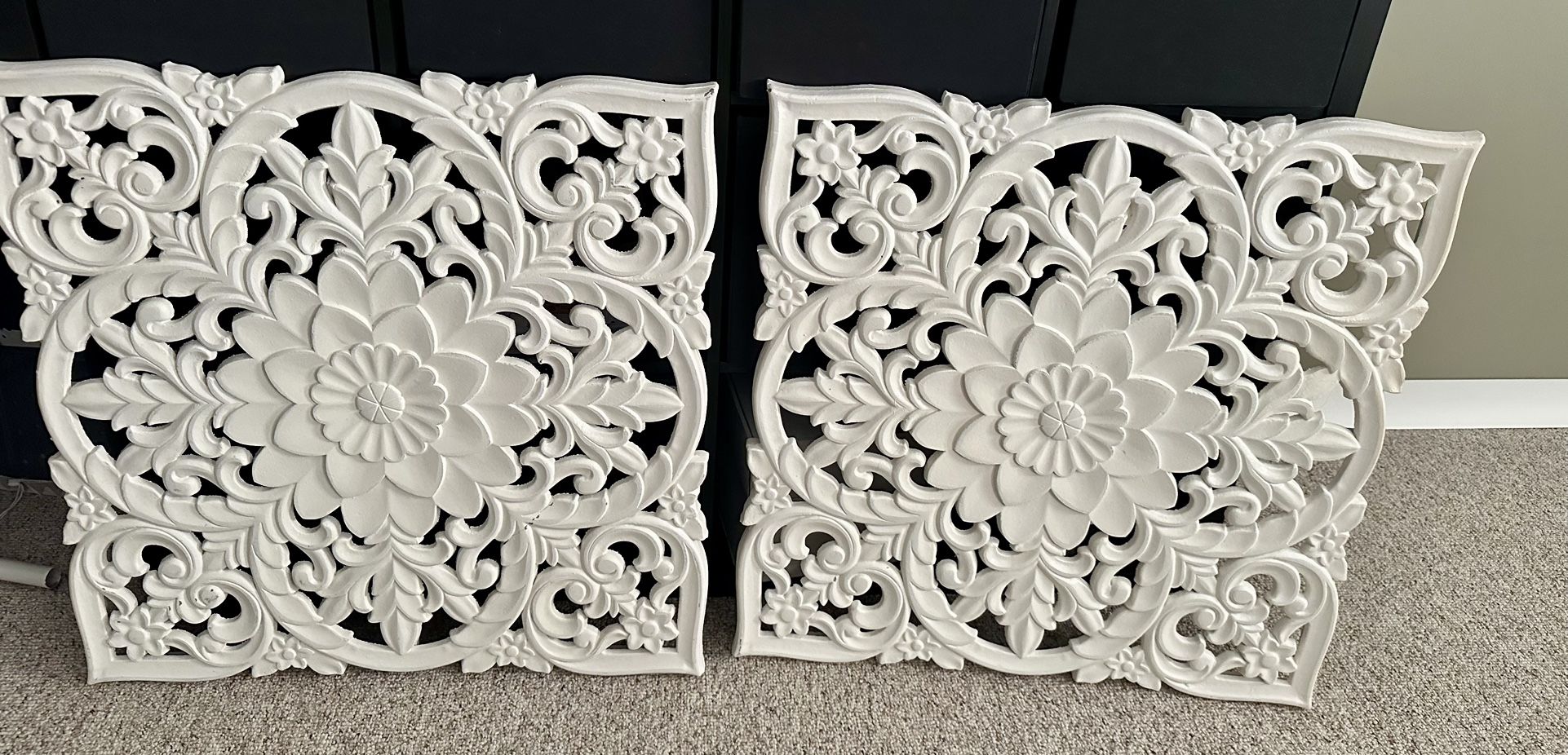 Carved Wood Wall Decor