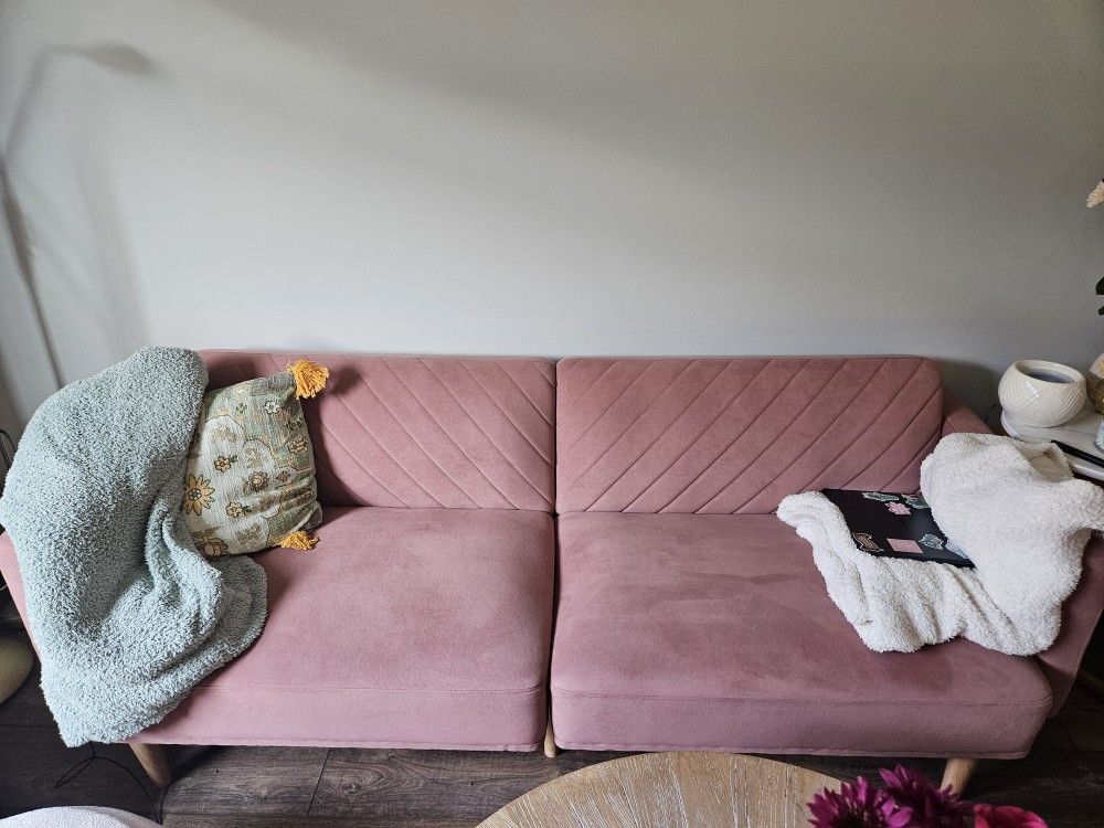 Pink Futon Sofa Bed for Sale