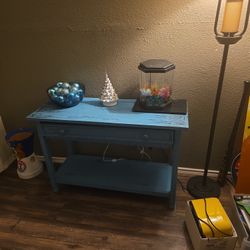 Light Blue Table
