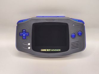 Custom Black & Blue Nintendo Game Boy Advance – IPS Screen, USB-C Rechargeable, Excellent Condition!