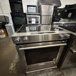 Kitchenaid Electric Slide In Stove Stainless Steel 