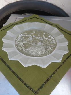 Vintage Mikasa Crystal Footed Dish