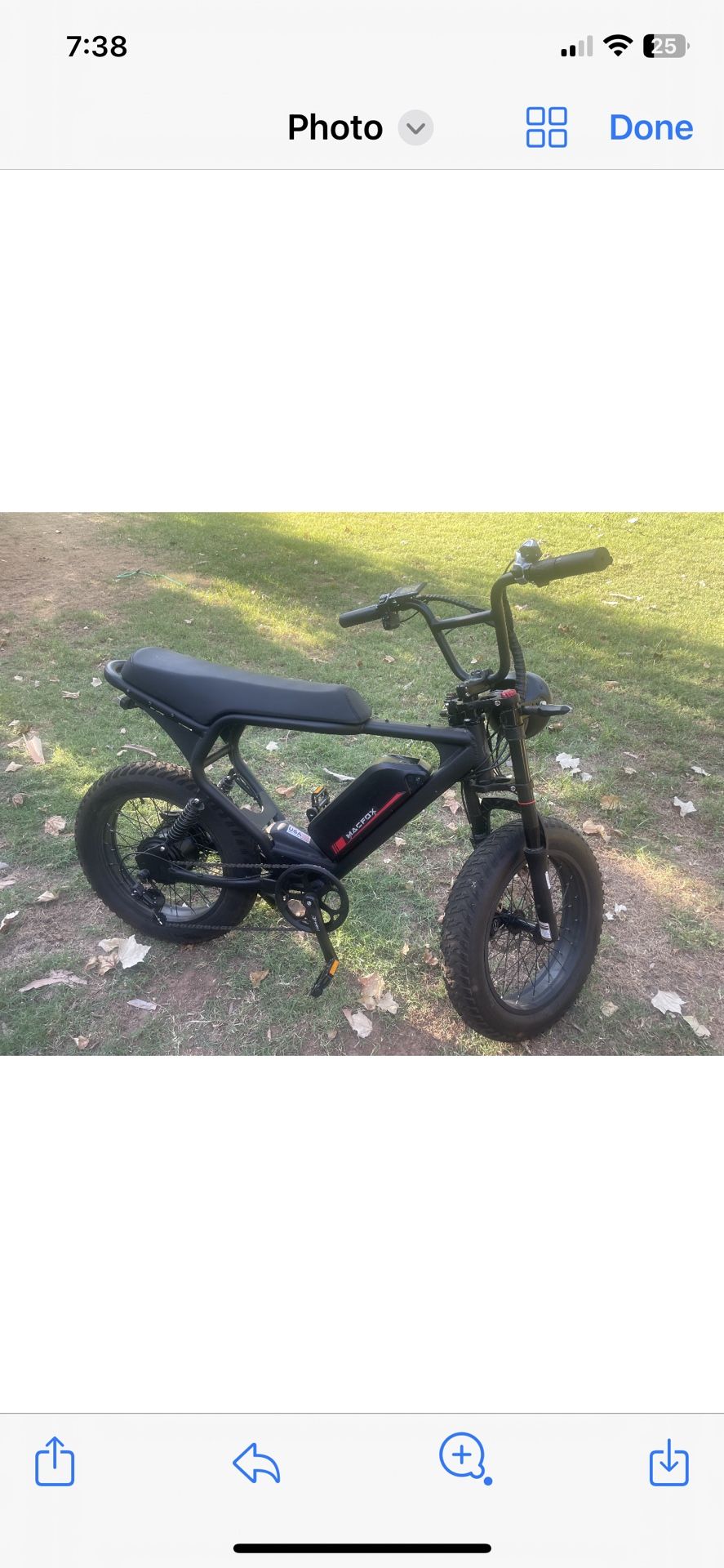 Mac Fox E Bike Barely Used