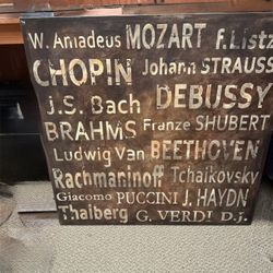 Piano studio composers large wall art