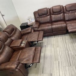 Santiago two-piece reclining living room $1099 with easy finance