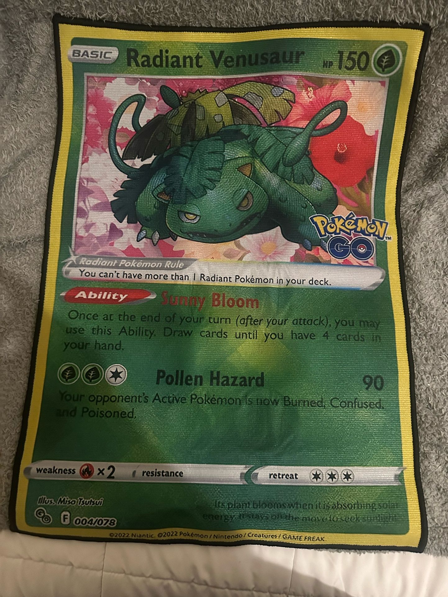 pokemon venusaur rug