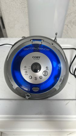 Coby portable stereo CD player with AM FM radio