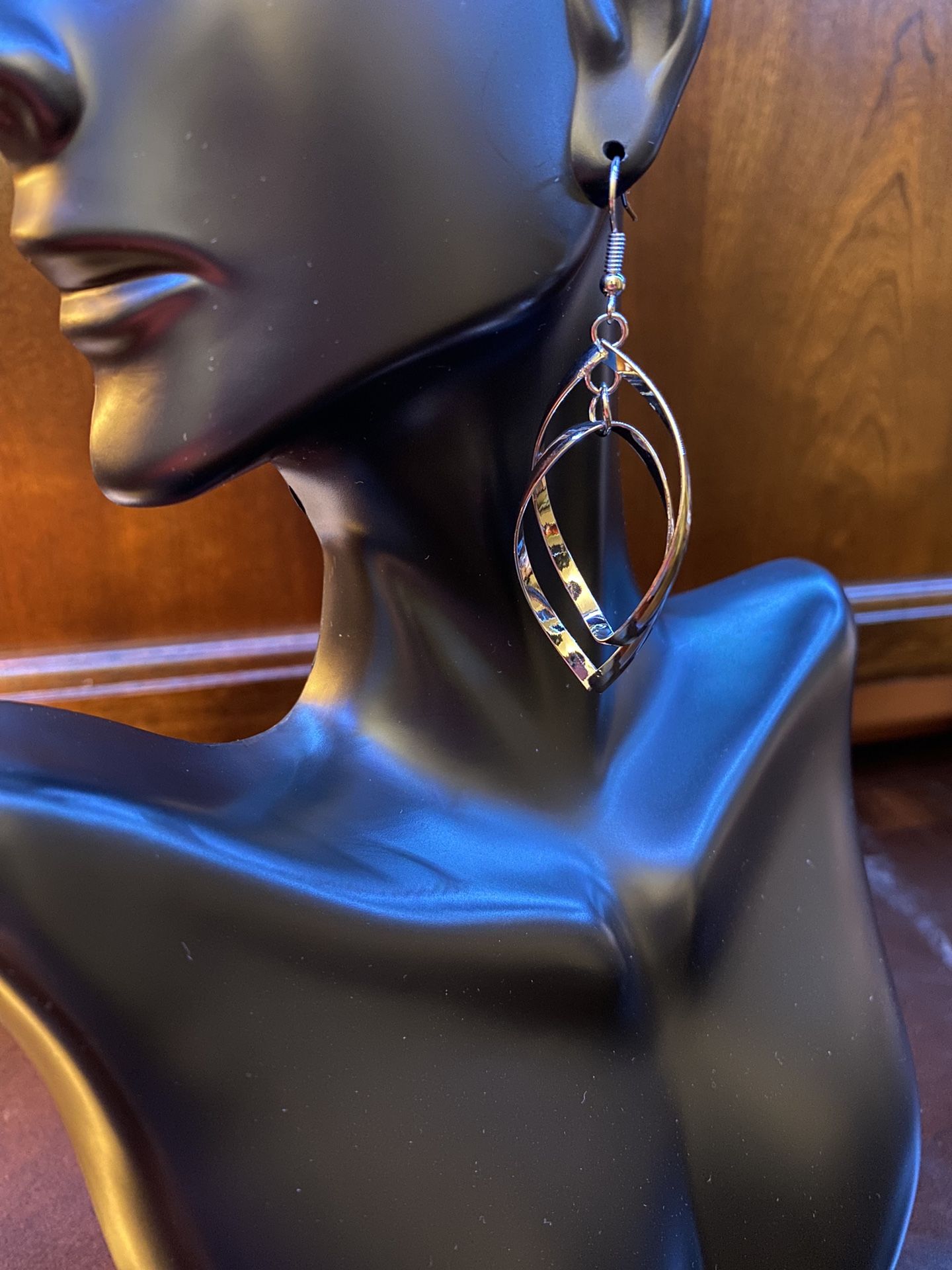 Silver Dangling Fashion Earrings