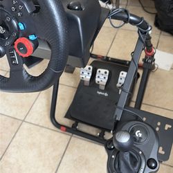 Logitech g29  with shifter and stand