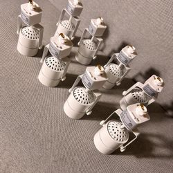 8 Pack MR16 GU10 Halo Track Lighting Heads fixtures(no Bulb), ETL Listed,White