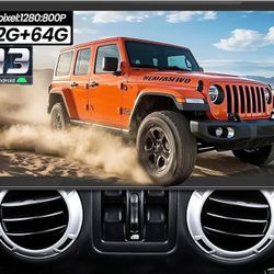 Car Radio for Jeep Wrangler JK 2007-2017: [64G] [Support Online OTA Upgrade] 1280 * 800 HD Touch Screen Stereo