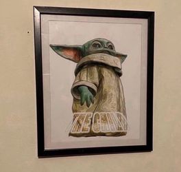 The Child Grogu Custom Art Piece From Star Wars Mandalorian