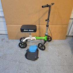 Knee Rover GO Hybrid Compact Knee Scooter With Pouch