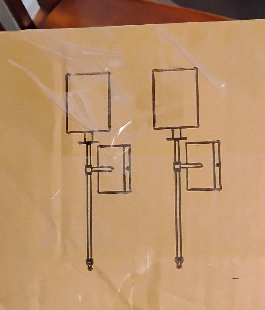 2 Pendant Lights Wall Sconces Silver W/ Shades & Rechargeable Bulbs No Wires Needed Lighting