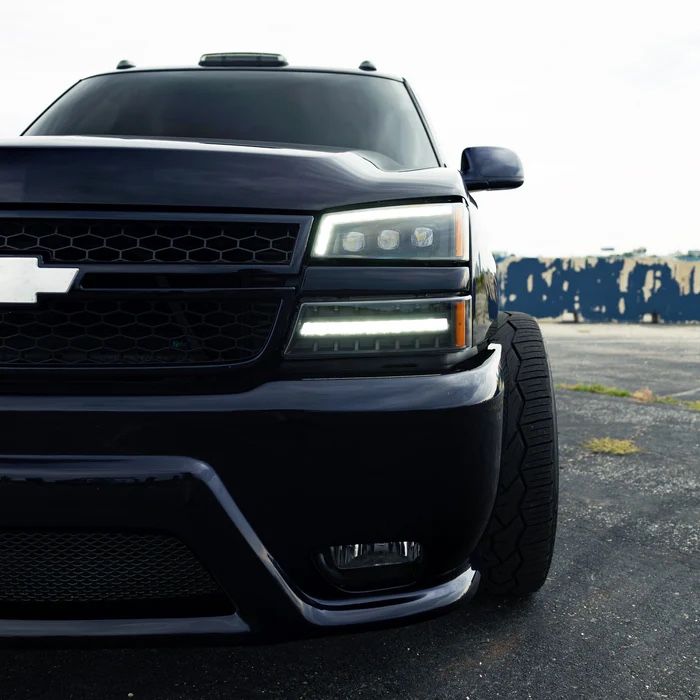 Chevrolet Silverado (03-07; Cateye): AlphaRex NOVA-Series Jewel LED Projector Headlights