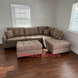 Sectional Sofa With Ottoman
