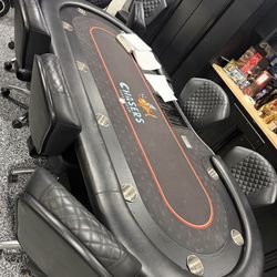Professional size poker table
