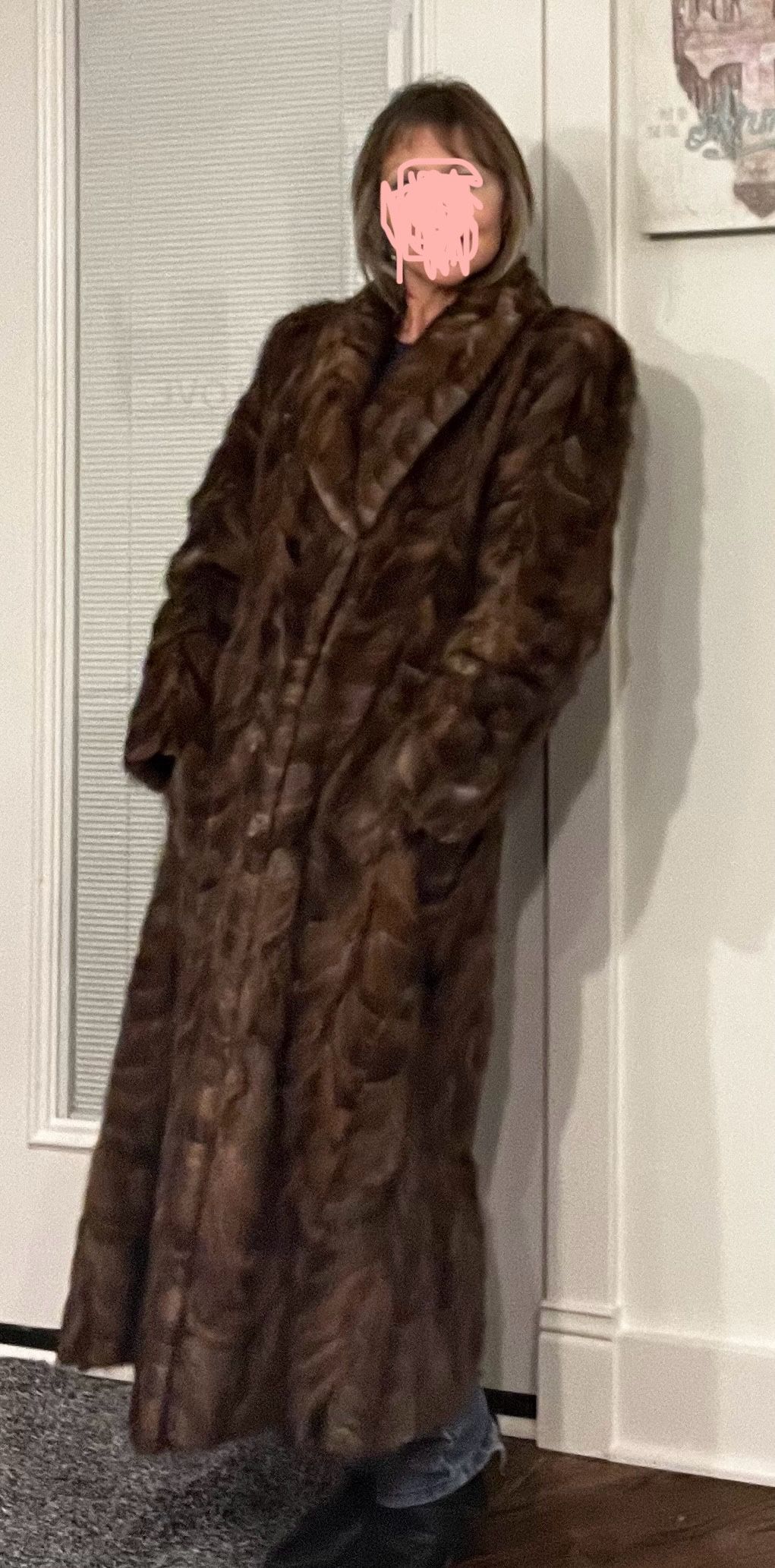 REDUCED Full Length Mink Fur Coat