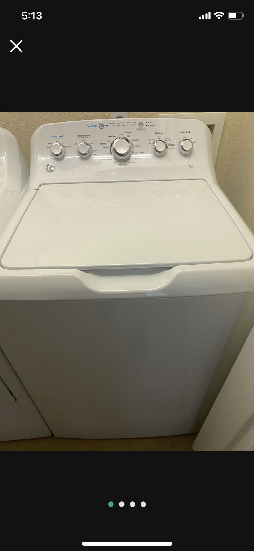GE  Washer And Dryer Set.  