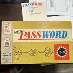Vintage 1956 Password Game 
