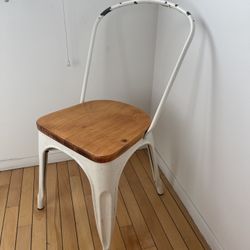 Metal And Wood Chair