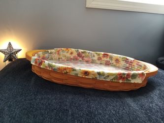 Longaberger Oval tray basket