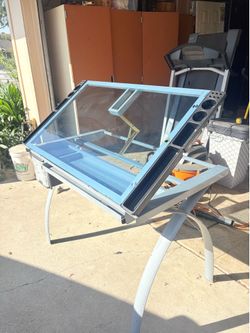 Glass Drafting Table