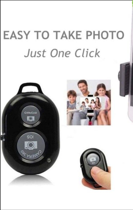 Camera 360 Remote Shutter Bluetooth for iOS Android Mobile Phone Camera wireless Remote Control. Excellent clean working condition battery included