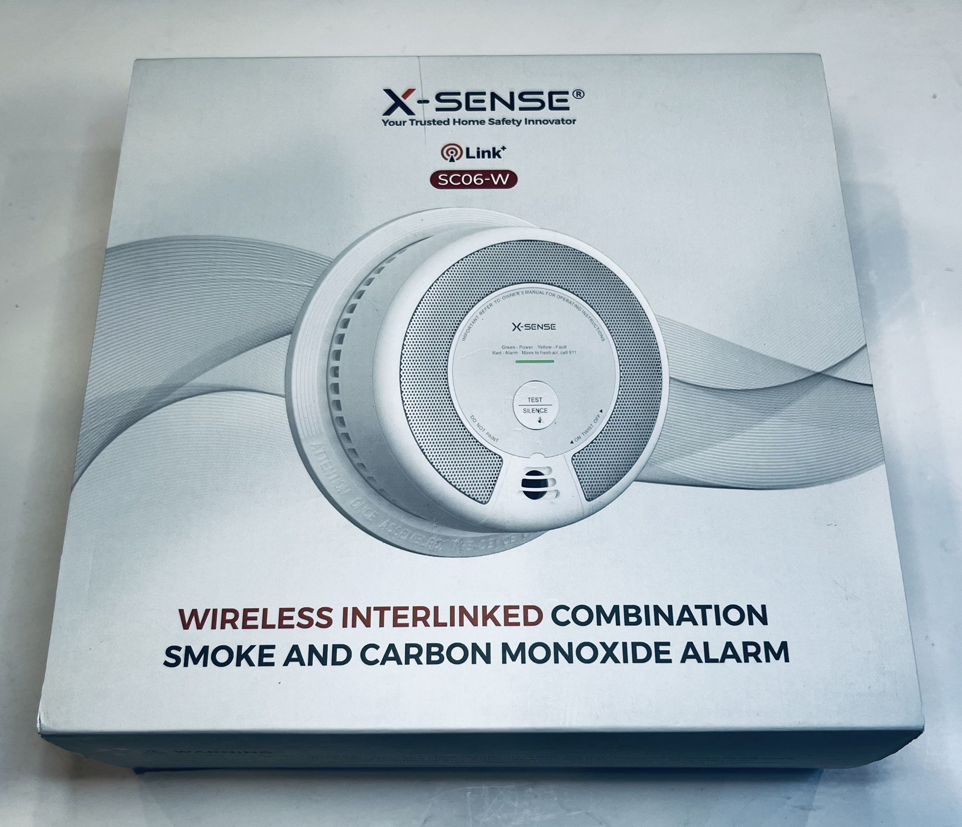 X-SENSE SC06-W Wireless Smoke & CO Alarm | Interlinked | 1-Pack | New 