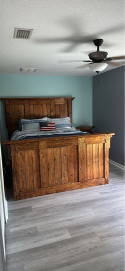 Custom queen bed frame