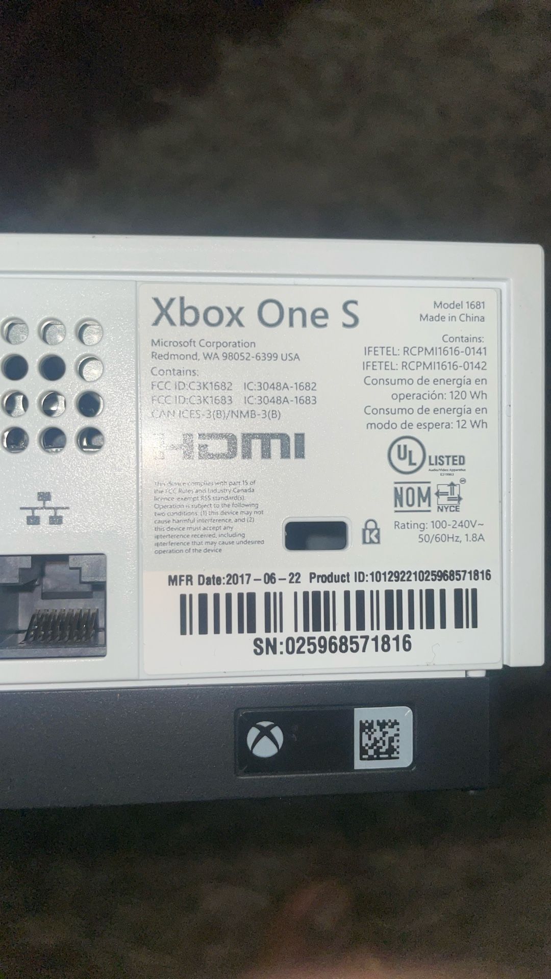 Xbox One S
