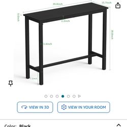Bar Table , 39” High , Mr Ironstone