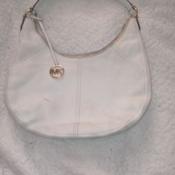 White Michael Kors Purse in Very Good Condition