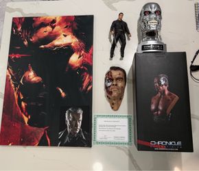 🔥 Terminator Collection Set – Autographed Canvas + Figures + Limited Edition Bust 🔥