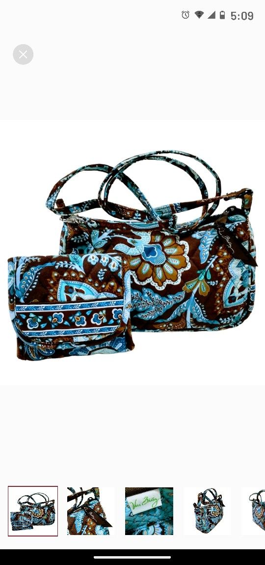 Vera Bradley Crossbody Bag & Wallet.