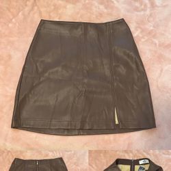 Leather skirt