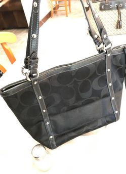Coach purse Black, normal wear.